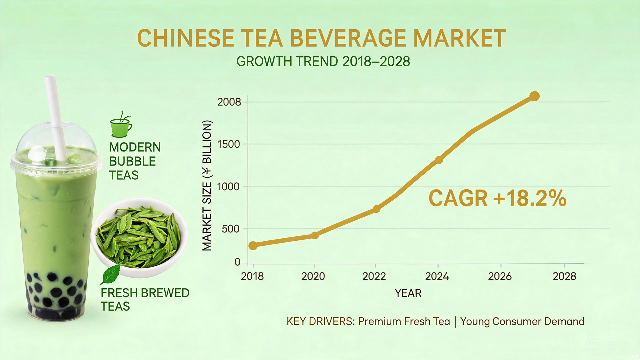 中国新茶饮市场规模持续增长